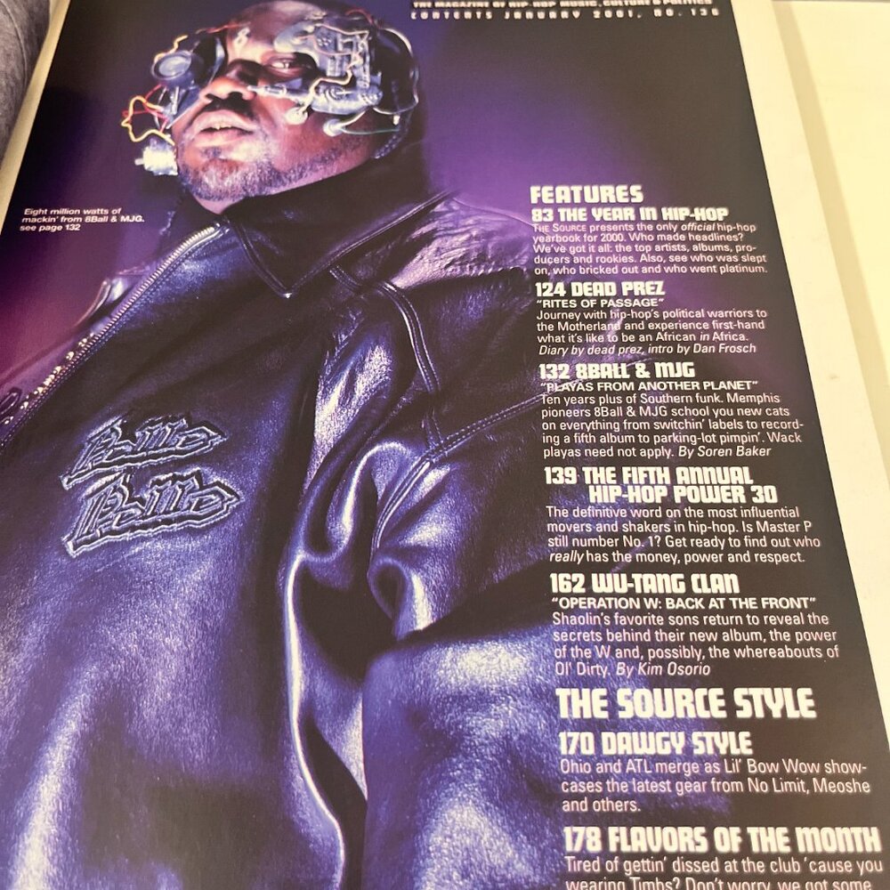 The Source Magazine Jan 2001 Issue Wu-Tang Invades Your Hearts and Minds the 5th - Picture 4 of 9